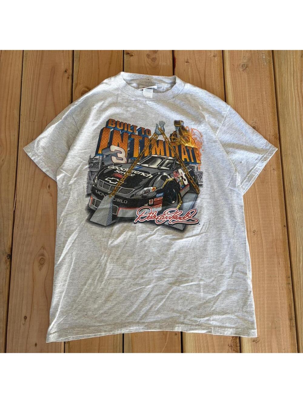 Grey 2000s Dale Earnhardt Jr NASCAR chase authentic tee